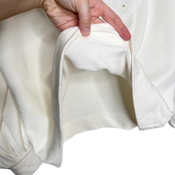 NWT LOFT White Eyelet Pullover Poet Sleeve Knit Blouse - Picture 6 of 12